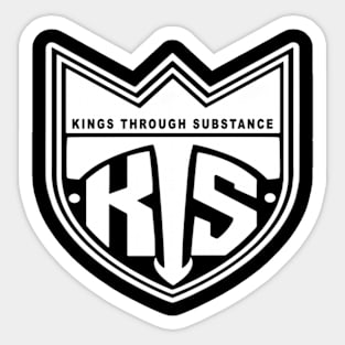 Kings Through Substance apparel Men Sticker